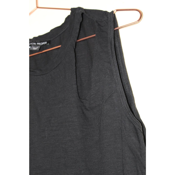 Boston Proper key hole cutout sleeveless tank black M - Picture 3 of 6